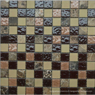 Mélange de mosaïque en pierre et en verre (HGM206)